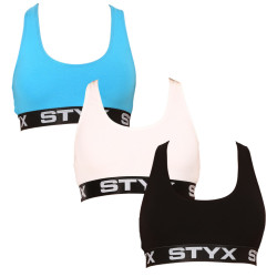 3PACK sutien pentru femei Styx sport multicolor (3IP09019)