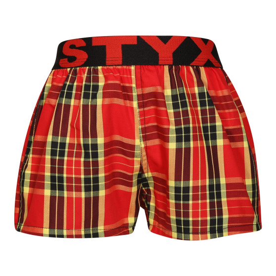 Boxeri largi copii Styx elastic sport multicolori (BJ1014)