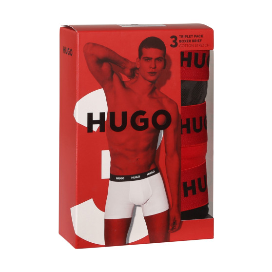 3PACK boxeri bărbați HUGO multicolori (50510192 025)