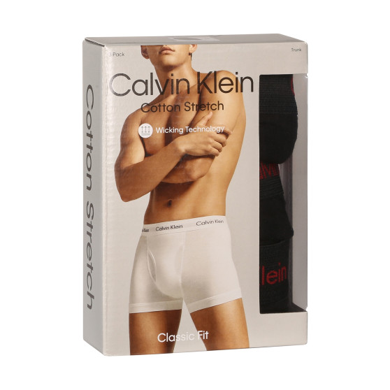 3PACK boxeri bărbați Calvin Klein negri (NB2615A-NC1)