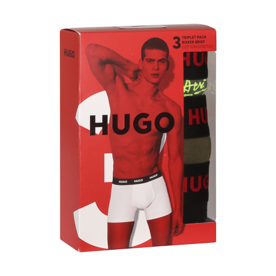 3PACK boxeri bărbați HUGO multicolori (50510192 321)