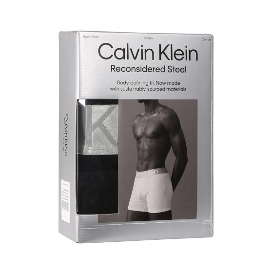 3PACK boxeri bărbați Calvin Klein negri (NB3131A-NC4)