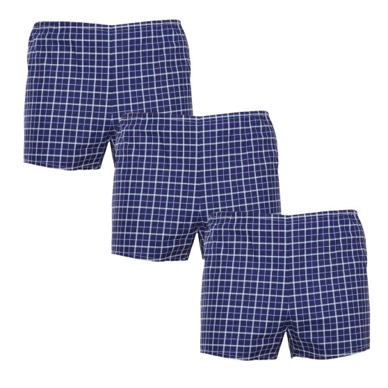 3PACK pantaloni scurți clasici pentru bărbați Foltýn albastru (3xK55)