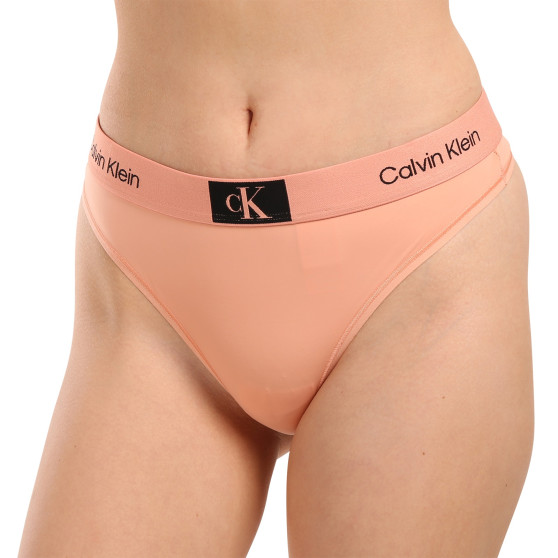 Tanga damă Calvin Klein roz (QF7248E-LN3)