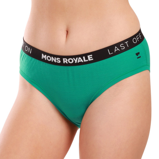 Chiloți pentru femei Mons Royale merino verde (100044-1169-714)