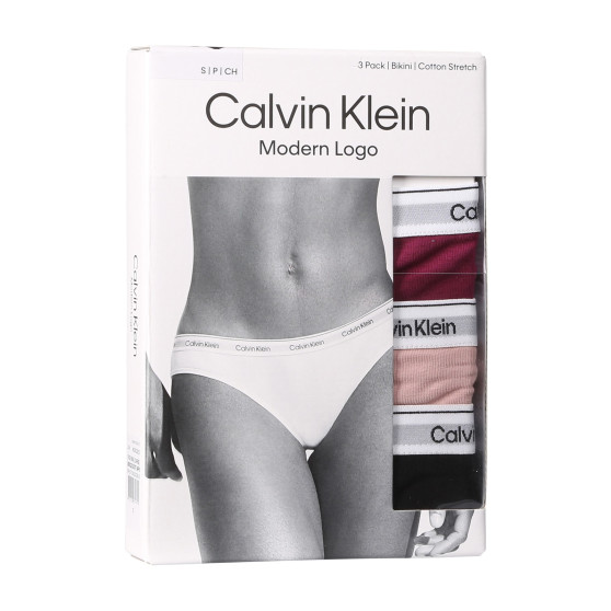 3PACK chiloți damă Calvin Klein multicolori (QD5207E-NP6)