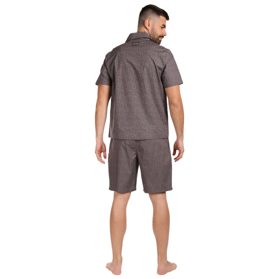 Pijamale pentru bărbați Calvin Klein gri (NM2499E-OF8)