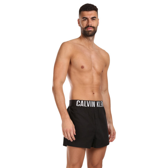2PACK Boxeri largi bărbați Calvin Klein negri (NB3833A-MVL)