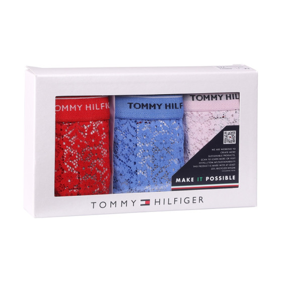 3PACK tanga pentru femei Tommy Hilfiger supradimensionat multicolor (UW0UW04896 0WR)