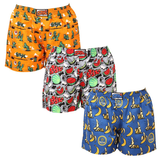 3PACK Styx pantaloni scurți de somn pentru femei multicolori (3DTD13199)