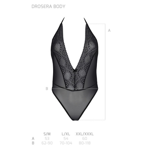 Body pentru femei Passion negru (Drosera body)