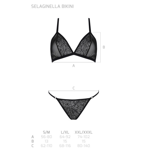 Set pentru femei Passion negru (Selaginella bikini)