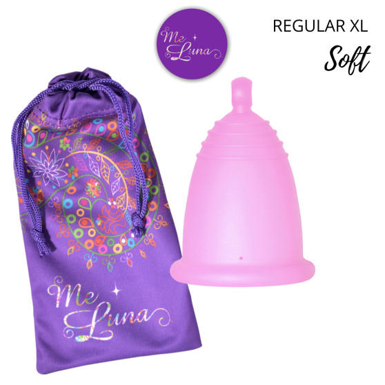 Cupa menstruală Me Luna Soft XL cu minge roz (MELU004)