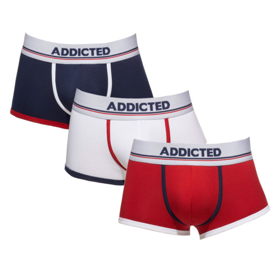 3PACK boxeri bărbați Addicted multicolor (AD1009P-3COL)