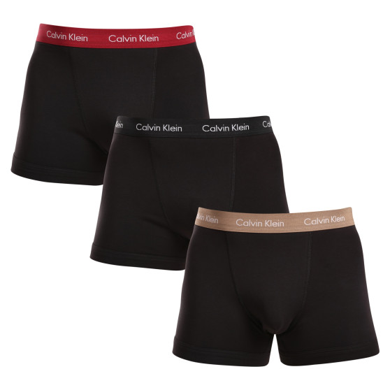 3PACK boxeri bărbați Calvin Klein negri (U2662G-NOP)