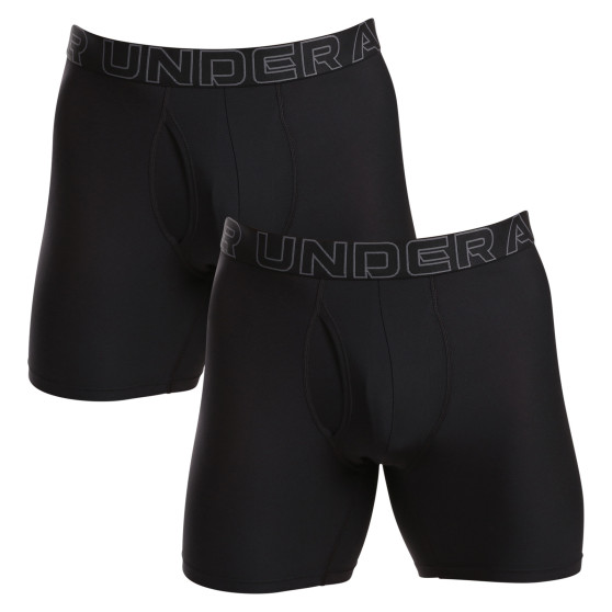 3PACK boxeri bărbați Under Armour negri (1383884 001)