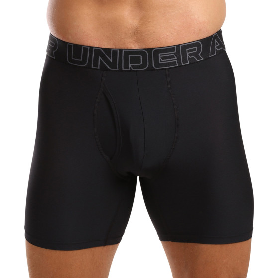 3PACK boxeri bărbați Under Armour negri (1383884 001)