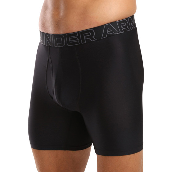 3PACK boxeri bărbați Under Armour negri (1383884 001)