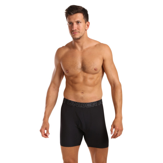 3PACK boxeri bărbați Under Armour negri (1383884 001)