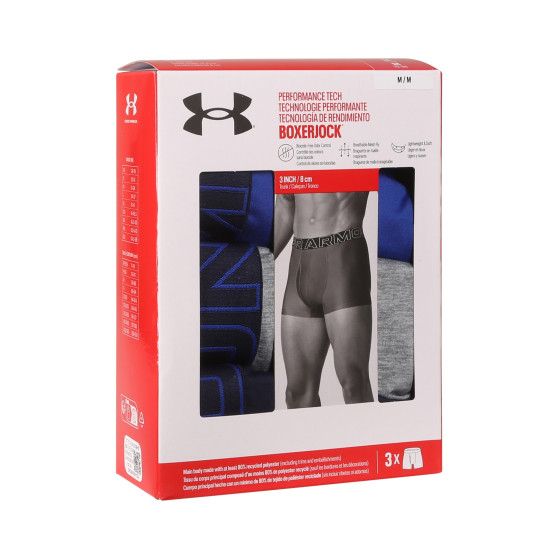 3PACK boxeri bărbați Under Armour multicolori (1383882 400)