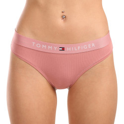 Tanga pentru femei Tommy Hilfiger roz supradimensionat (UW0UW04146 TJ5)