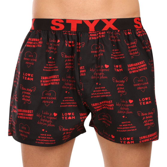 5PACK Boxeri largi bărbați Styx art elastic sport multicolor (5B1183789)