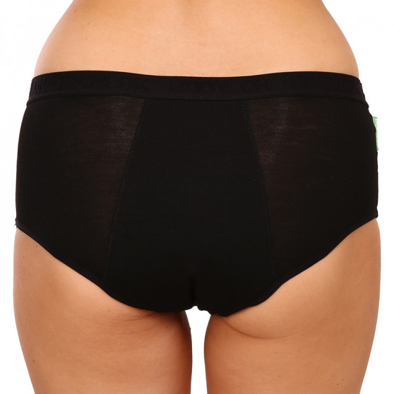 Bodylok Ambalaj deteriorat - Chiloți menstruali Bamboo Hi-Waist Black Medium Menstruație (BD22044)