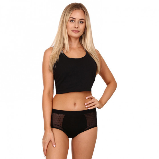 Bodylok Ambalaj deteriorat - Chiloți menstruali Bamboo Hi-Waist Black Medium Menstruație (BD22044)