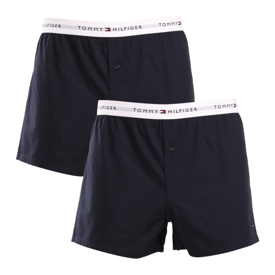 2PACK Boxeri largi bărbați Tommy Hilfiger albaștri (UM0UM03376 0SU)