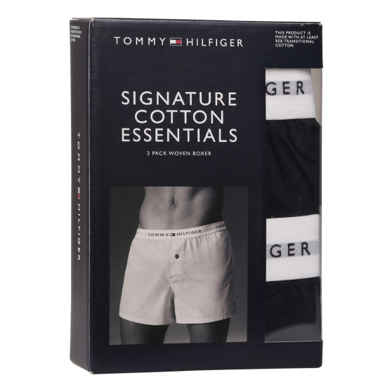 2PACK Boxeri largi bărbați Tommy Hilfiger albaștri (UM0UM03376 0SU)