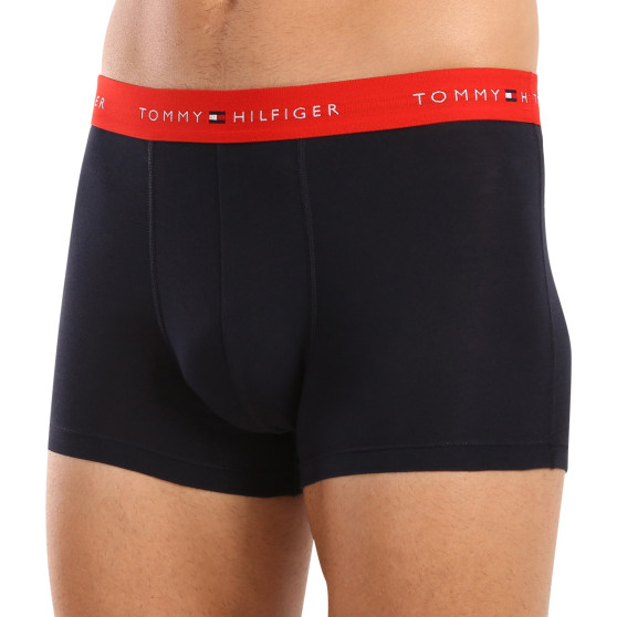 3PACK boxeri bărbați Tommy Hilfiger albastru închis (UM0UM02763 0S0)