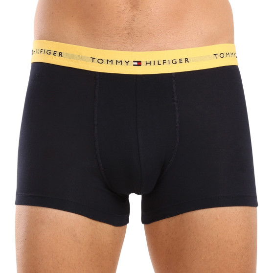 3PACK boxeri bărbați Tommy Hilfiger albastru închis (UM0UM02763 0S0)