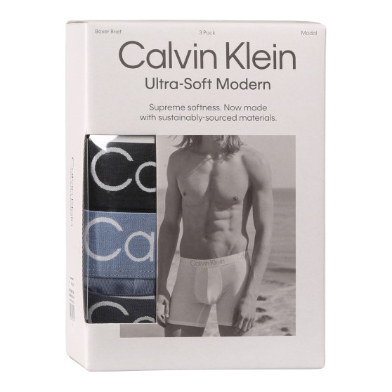 3PACK boxeri bărbați Calvin Klein multicolori (NB3188A-PU5)