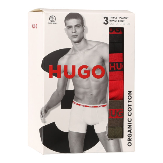 3PACK boxeri bărbați HUGO multicolori (50520475 971)