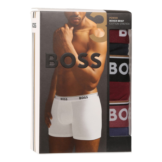 3PACK boxeri bărbați BOSS multicolori (50517828 984)