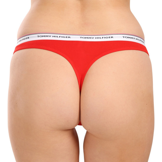 3PACK tanga pentru femei Tommy Hilfiger supradimensionat multicolor (UW0UW04894 0WR)