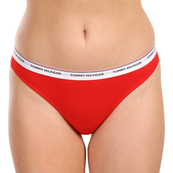 3PACK tanga pentru femei Tommy Hilfiger supradimensionat multicolor (UW0UW04894 0WR)