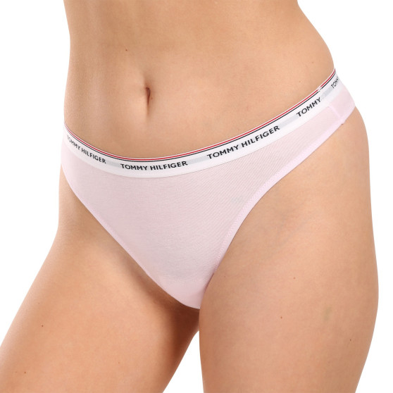 3PACK tanga pentru femei Tommy Hilfiger supradimensionat multicolor (UW0UW04894 0WR)