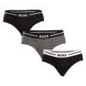 3PACK slipuri bărbați BOSS multicolore (50520164 962)