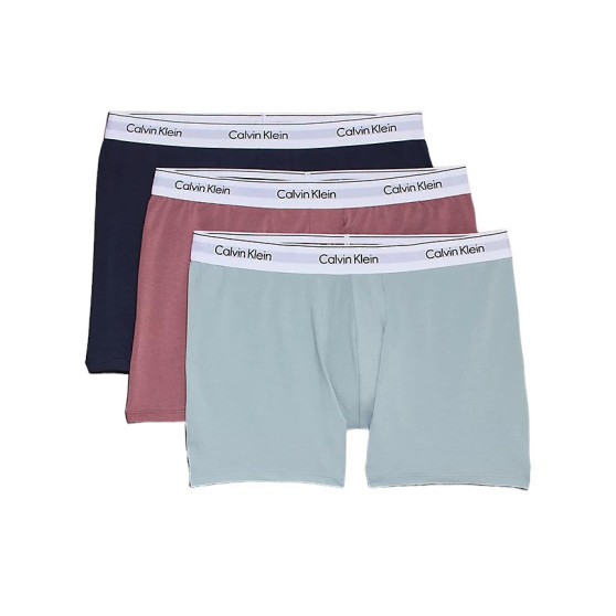 3PACK boxeri bărbați Calvin Klein mărimi mari multicolori (NB3378A-M8P)