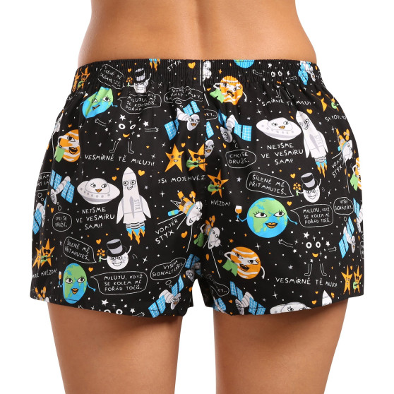 Styx Pantaloni scurți pentru femei art classic rubber universe (K1758)