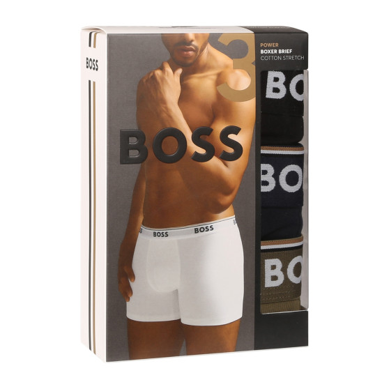 3PACK boxeri bărbați BOSS multicolori (50517828 983)