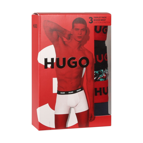 3PACK boxeri bărbați HUGO multicolori (50517887 979)