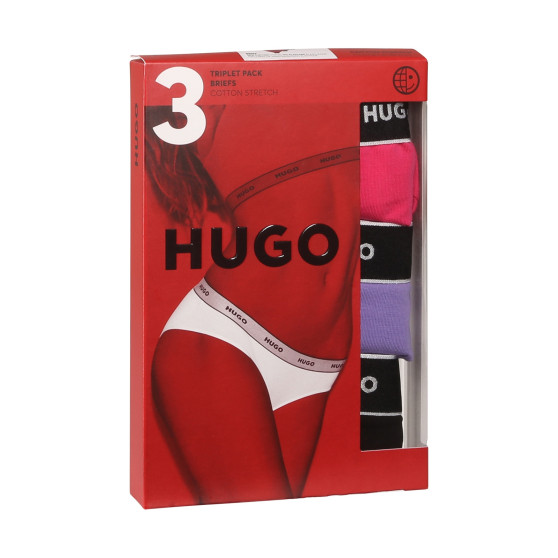 3PACK chiloți damă HUGO multicolori (50480157 962)