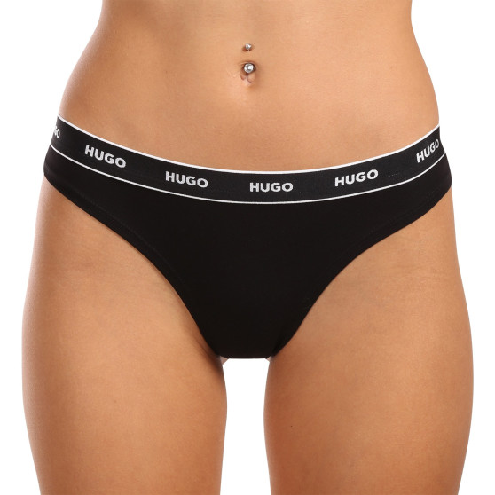 3PACK tanga damă HUGO multicolor (50495870 536)