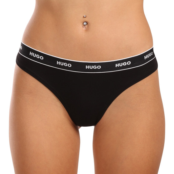 3PACK tanga damă HUGO multicolor (50495870 536)