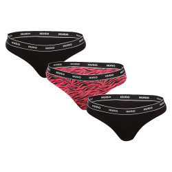 3PACK tanga damă HUGO multicolor (50480150 981)