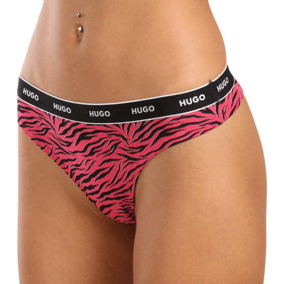 3PACK tanga damă HUGO multicolor (50495870 661)