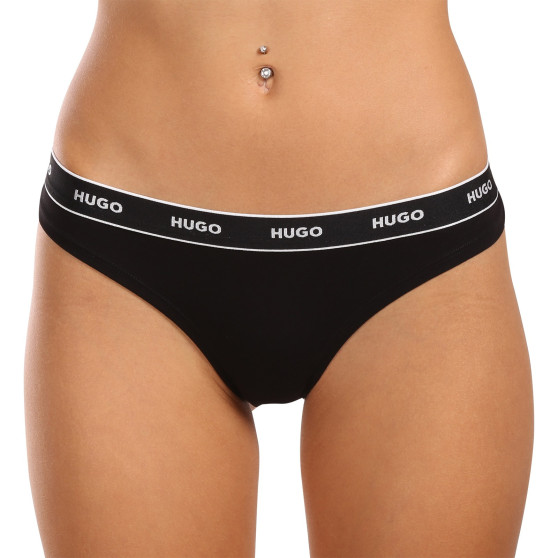 3PACK tanga damă HUGO multicolor (50495870 661)