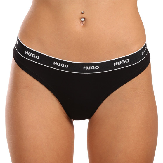 3PACK tanga damă HUGO multicolor (50495870 661)